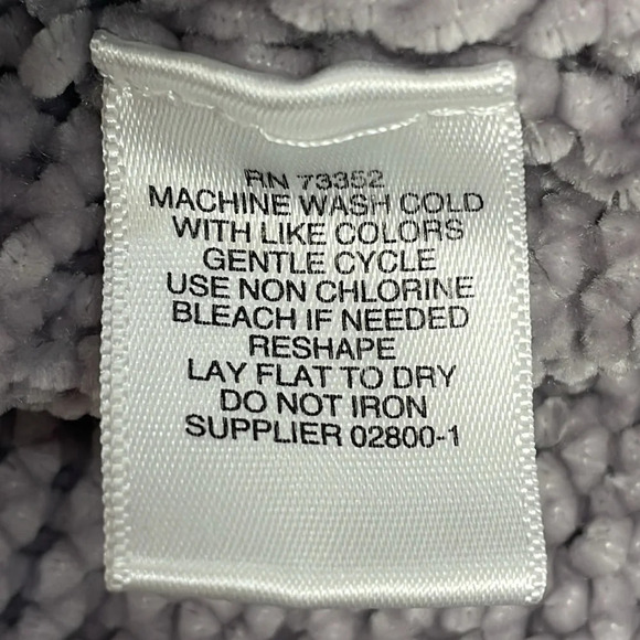 Liz Claiborne Chenille Cowl Neck Sweater Gray M - Picture 11 of 15